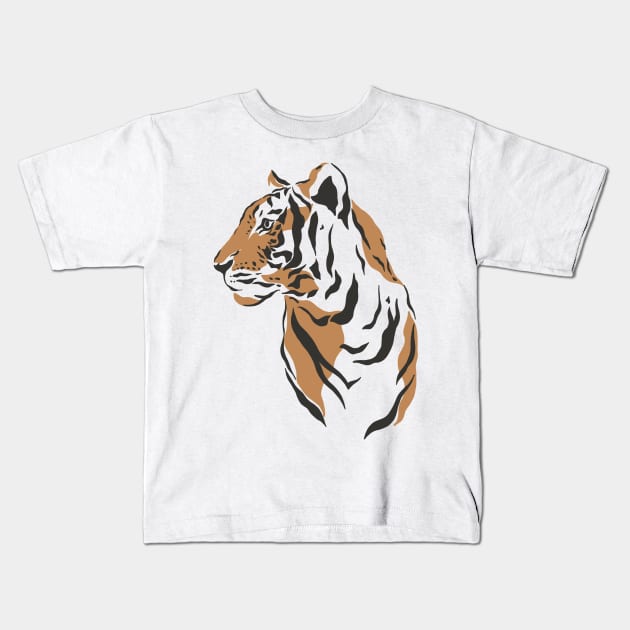 Tiger Kids T-Shirt by VintageHeroes